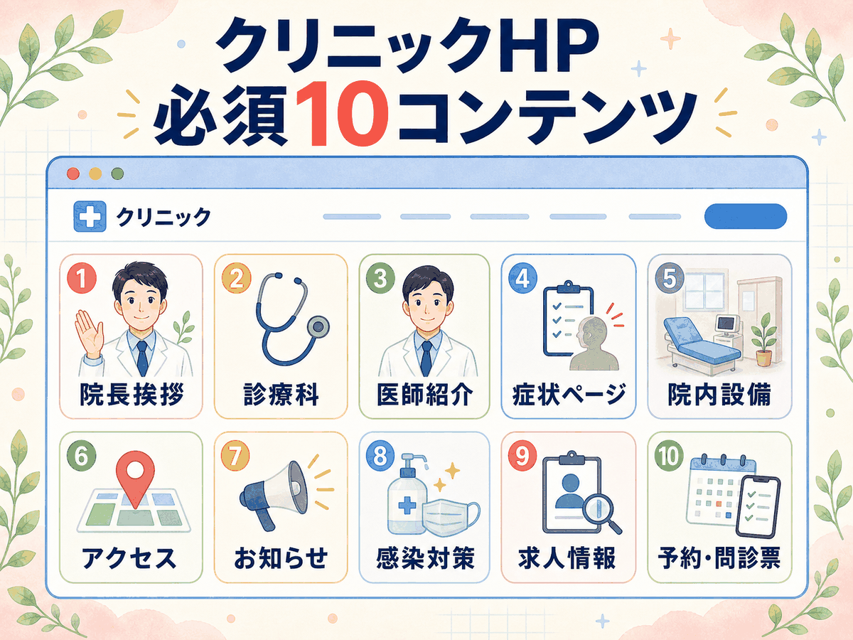 必須10コンテンツの構成図