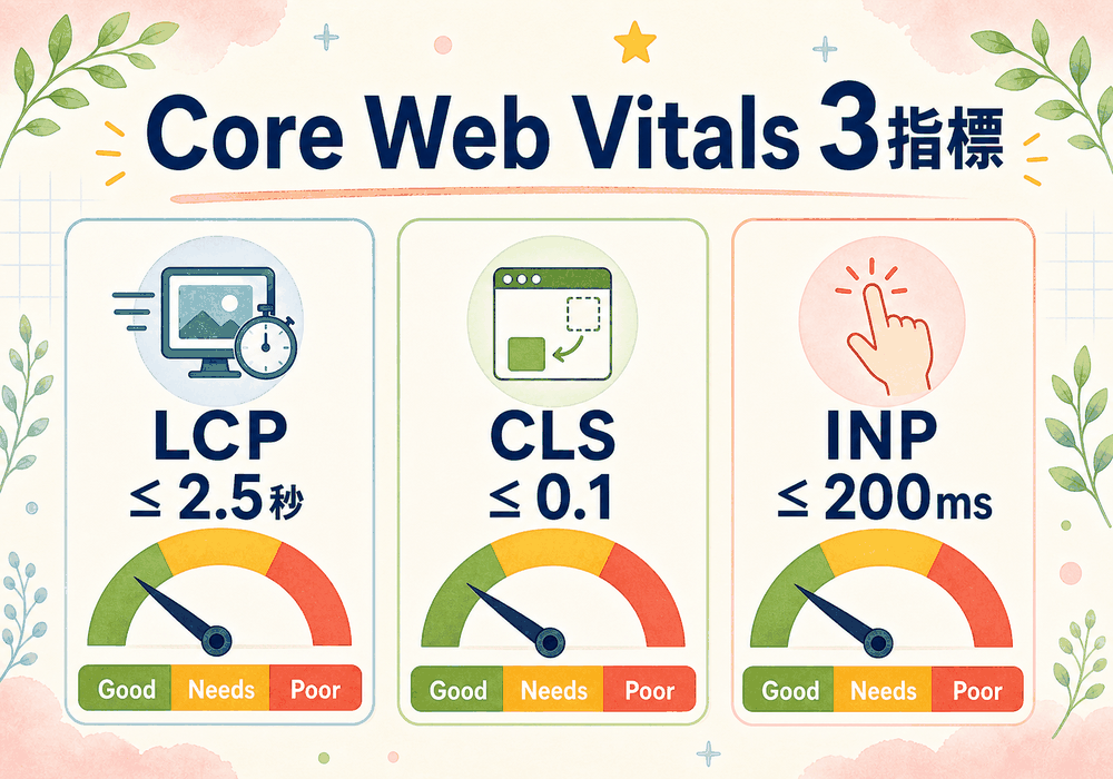 Core Web Vitals 3指標