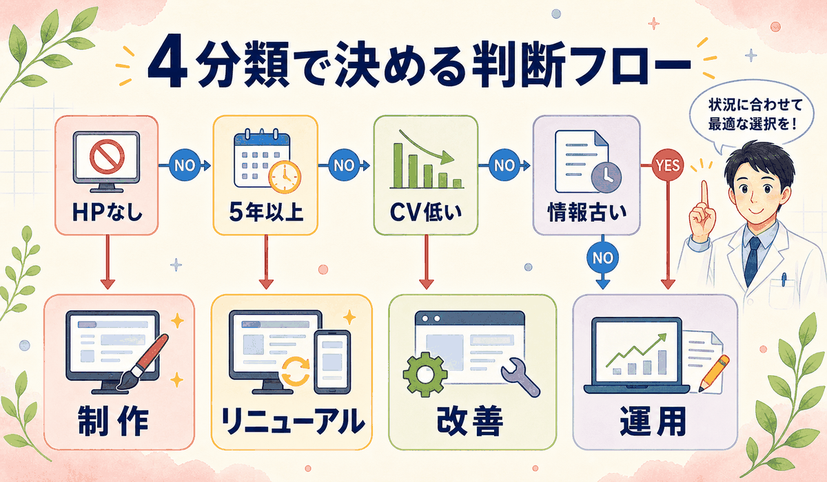 4分類で決める判断フロー