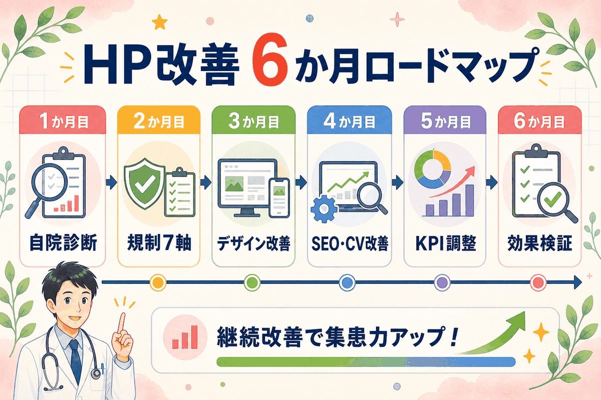 HP改善 6か月ロードマップ